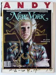 New York Magazine by Keith Haring, 1987, Various stamps on the inside back cover: Tony Shafrazi Gallery; Autorized by the Estate of Keith Haring, offered May 2026