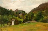Lorenzo Delleani, Hilly landscape with house
