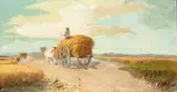 Federico Rossano, Possible study for the painting "Campo di grano"