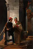 Stefano Ussi, Scene in a painter's studio