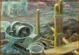 Giovanni Battista Crema, Construction site at night
