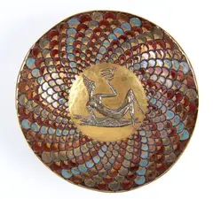 Bowl with polychrome decoration and female figure by Pietro Melandri, offered May 2026