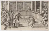 Marcantonio Raimondi, The Healing of the Blind Man, Etching and engraving
