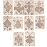Jan Collaert I, Pendants with deities in niches and floral arabesques, Complete series of