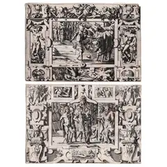 René Boyvin, Story of Jason, Set of two engravings from the series depicting the story of Jason. Engraving