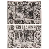 René Boyvin, Story of Jason, Set of two engravings from the series depicting the story of Jason. Engraving