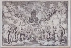 Agostino Carracci, The Harmony of the Spheres, after Bernardo Buontalenti, Etching and engraving