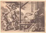 Crispijn de Passe I, Athena transforms Arachne into a spider, Engraving and etching