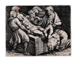 Raphael, Deposition, after Raphael, Etching