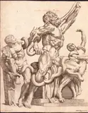 Sisto Badalocchio, Laocoon, Etching