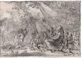 Pietro Testa, The Garden of Charity, Etching