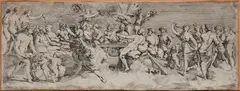 François Perrier, The Marriage of Cupid and Psyche, after Raphael, Etching