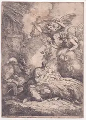 Nativity by Bartolomeo Biscaino, Etching, offered Apr 2026