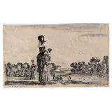 Stefano della Bella, The Duchess, from Diverse figure e paesi), 1649, Etching