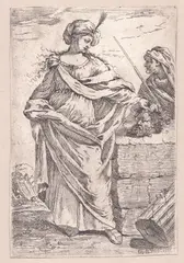 Judith with the Head of Holofernes by Giovanni Battista Mola, Etching, offered Apr 2026