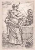 Giovanni Battista Mola, Judith with the Head of Holofernes, Etching