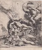 Claude Vignon, Apotheosis of Hercules, Etching