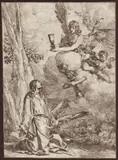 Giulio Carpioni, Christ in the Garden of Olives, Etching