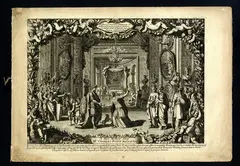 Jean Le Pautre, Différents dessins d'alcôves, Complete series of six plates with scenes of Roman history set in alcoves