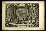 Jean Le Pautre, Différents dessins d'alcôves, Complete series of six plates with scenes of Roman history set in alcoves
