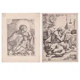 Lorenzo Loli, Madonna and Child, after Elisabetta Sirani | Saint Jerome, after Giovanni Andrea Sirani, Set of two prints: Madonna and Child