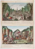 Balthazar Sigismond Sedlezky, Les Obseques | L'Education, Set of two copies in reverse after Claude Gillot