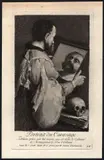 Henri Simon Thomassin, Portrait of Caravaggio, Etching