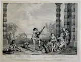 Pierre-Alexandre Aveline, Les Charmes de la Vie, after Antoine Watteau, Etching and engraving