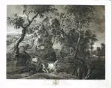 John Browne, The Waggoner, after Rubens, 1776, Etching