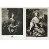 Josiah Boydell, Jane daughter of Lord Wenman | Mrs Jenny Deering, Set of two prints published in London by John Boydell in