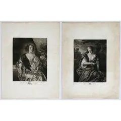 Richard Earlom, Marchioness of Wharton | Lady Philadelphia Warton, Set of two mezzotints: Richard Earlom (London