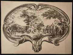 Le thrionfé de David by Charles-Nicolas Cochin, Etching and engraving, offered Apr 2026