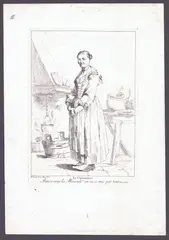 Giovanni David, La cuisinière, 1775, Etching