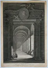 Giovanni Volpato, Loggie of Raphael in the Vatican, after a drawing by Piero Camporesi, Etching