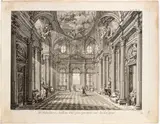 Louis Jean Desprez, Architecture, Sallon (Internal view of Palazzo Spinola in Genoa), after Charles de Wailly,, Etching