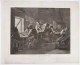 Pellegrino del Colle, L'Etude des Graveurs en taille douce, after Francesco Maggiotto, Etching and engraving