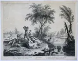Francesco Bartolozzi, July, after Giuseppe Zocchi, Etching