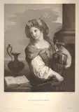 Mauro Gandolfi, La Magicienne Circé, Etching on chine-collé