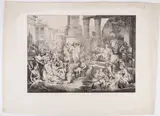 Domenico Gandini, Death of the Egyptians Firstborns, after Pietro Paoletti, Lithograph