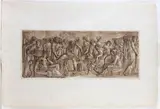 Luigi Ademollo, Frieze with deities, Etching and aquatint in brown ink