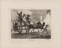 Achille Vianelli, Calessino, Etching and aquatint
