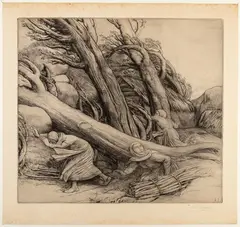 Alphonse Legros, Le Typhon (Tornado), Drypoint