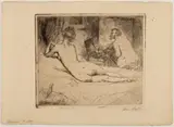 Armand Berton, Olympia, 1907, Etching