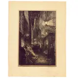 Auguste-Louis Lepère, La rafle, 1910, Chiaroscuro woodcut