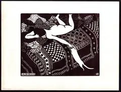 Félix Vallotton, La paresse, 1896, Woodcut