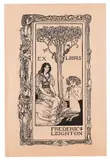 Robert Anning Bell, Ex libris of Frederic Leighton, 1894, Woodcut