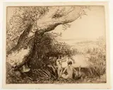 Donald Shaw MacLaughlan, The Enchanted Pod, 1920, Woodcut