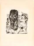 Max Beckmann, Der Neger, from "Jahrmarkt", 1922, Drypoint