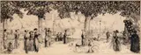 Jean Emile Laboureur, Les Champs-Elysées, 1912, Etching