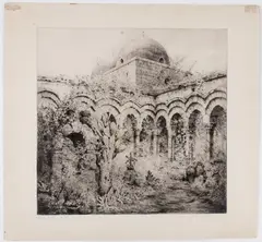 Bruno Croatto, Palermo: San Giovanni degli Eremiti, Etching and drypoint